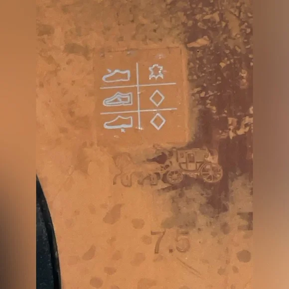 Coach Black Flats with Red Floral Accents GUC preloved rehab project as is - Picture 9 of 13